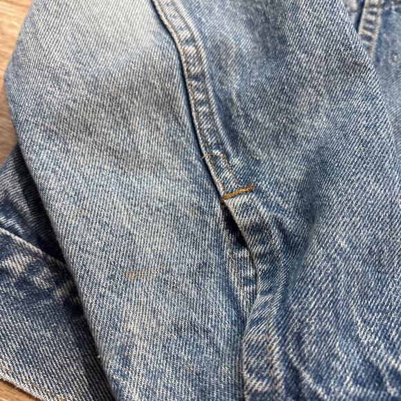 VINTAGE 70s Levis 70505 0217 Denim Jean Jacket USA MADE Coat 38 - Picture 7 of 15
